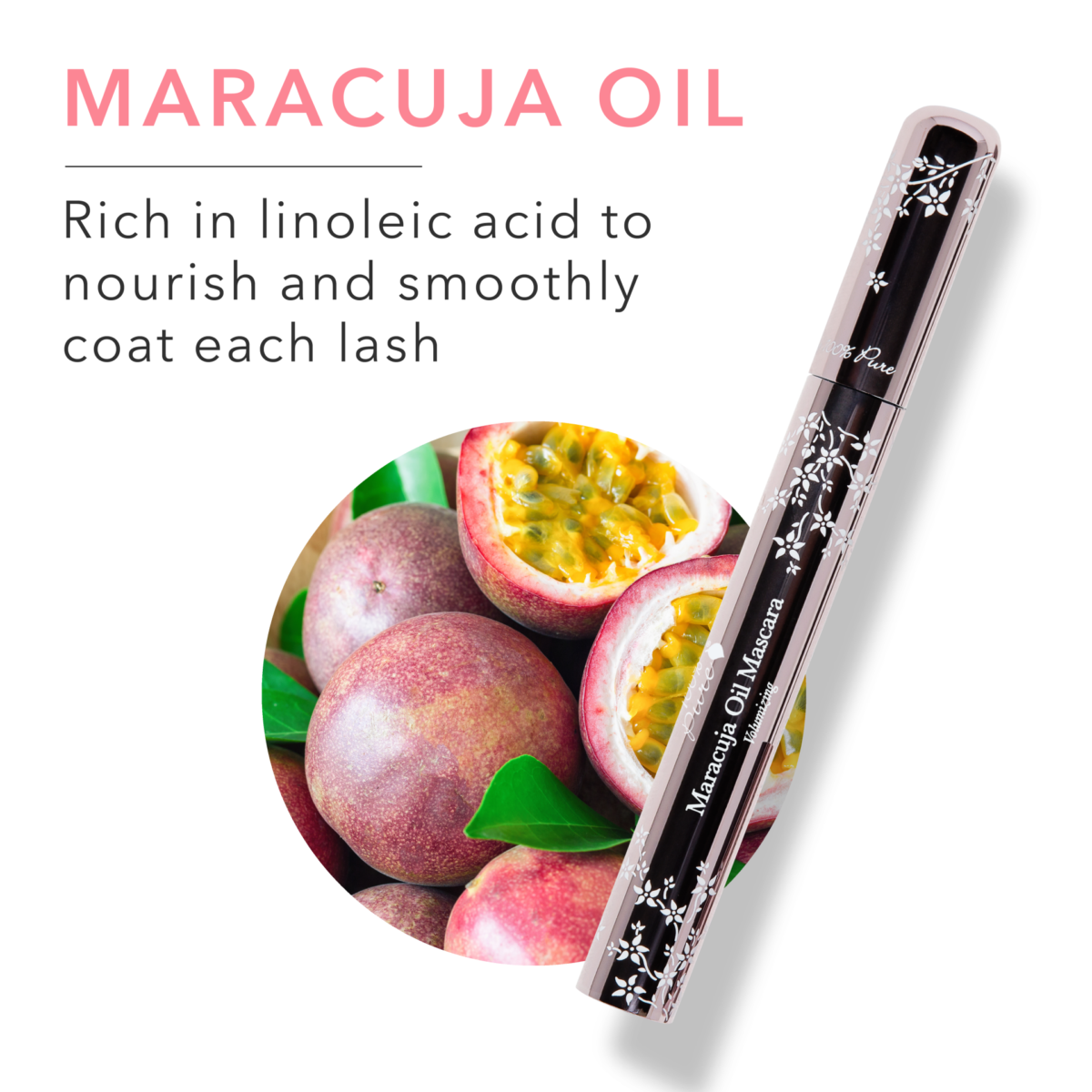 Maracuja Mascara – Black Tea Maracuja Oil Fruit Pigmented®Make Up
