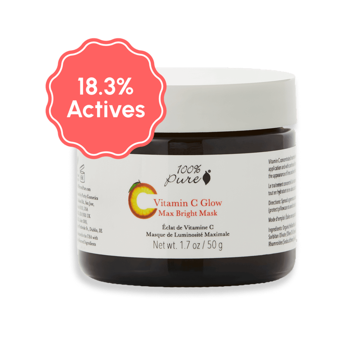 18.3% Active Ingredients Vitamin C Glow Max Bright Mask Anti-Aging Anti-Aging
