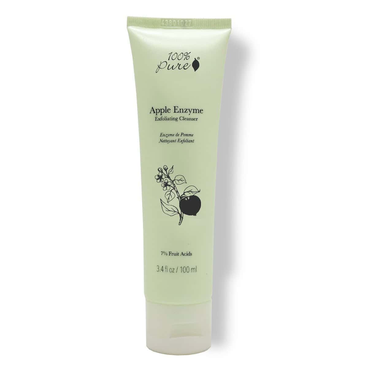 apple enzyme exfoliating cleanser for brighter skin tone