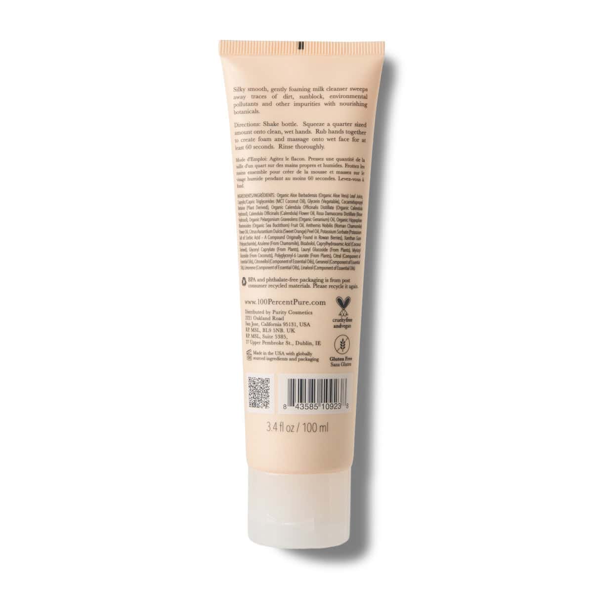 calendula cleansing milk back
