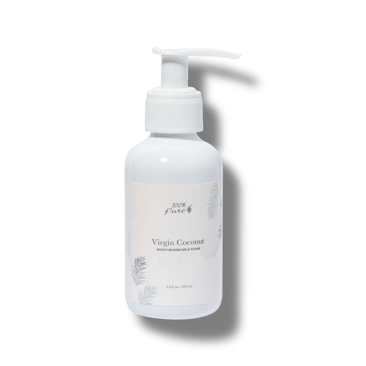 Virgin Coconut Moisturizing Milk Foam bottle, coconut milk cleanser for sensitive skin, 100% Pure Singapore
