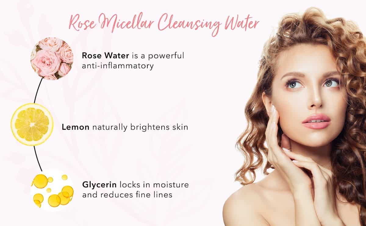 rose micellar cleansing water how to use
