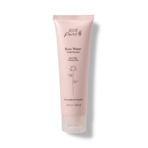 Rose water gentle cleanser for sensitive skin, dehydrated skin, anti-inflammatory