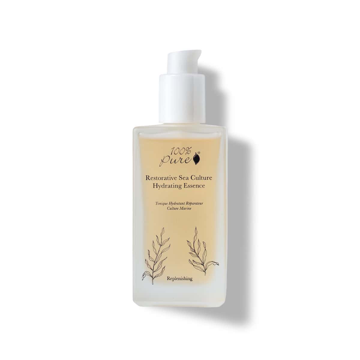 100% Pure Restorative Sea Culture Hydrating Toner pump bottle, seaweed hydrating toner, 118ml