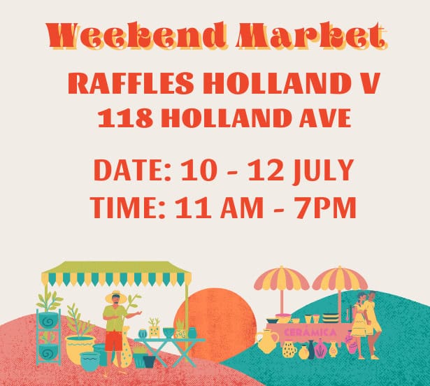 pop up market at raffles holland v