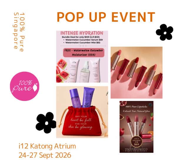 100% Pure Singapore pop up booth at i1 Katong
